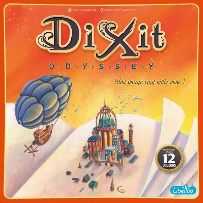 Asmodee Dixit Odyssey bordspel 3 tot 12 spelers oranje oranje