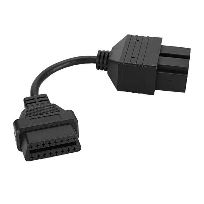 20-pins naar 16-pins OBD2 Diagnostische Kabel Adapter Connector Past voor KIA black