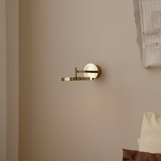 Umage Asteria Wandlamp Kort & Bekabeld Bedraad Gepolijst Messing