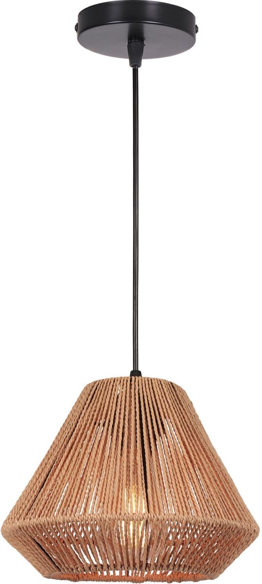 Hanglamp Boho Slaapkamer Kroonluchter Geweven E27 Plafondlamp voor Woonkamer Keuken Hal