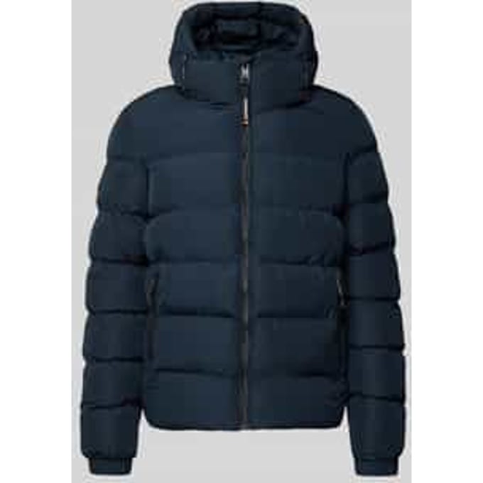 Superdry Pufferjas Hooded Navy - Maat M - Heren - Gewatteerde jassen