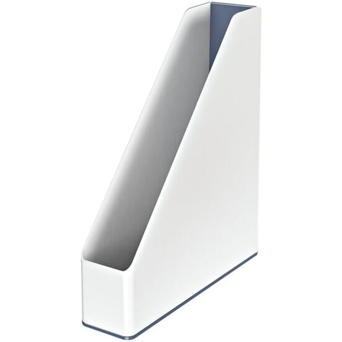 Leitz WOW Duo 53621001 Tijdschriftencassette DIN A4, DIN C4 Wit, Grijs Polystereen 1 stuk(s)