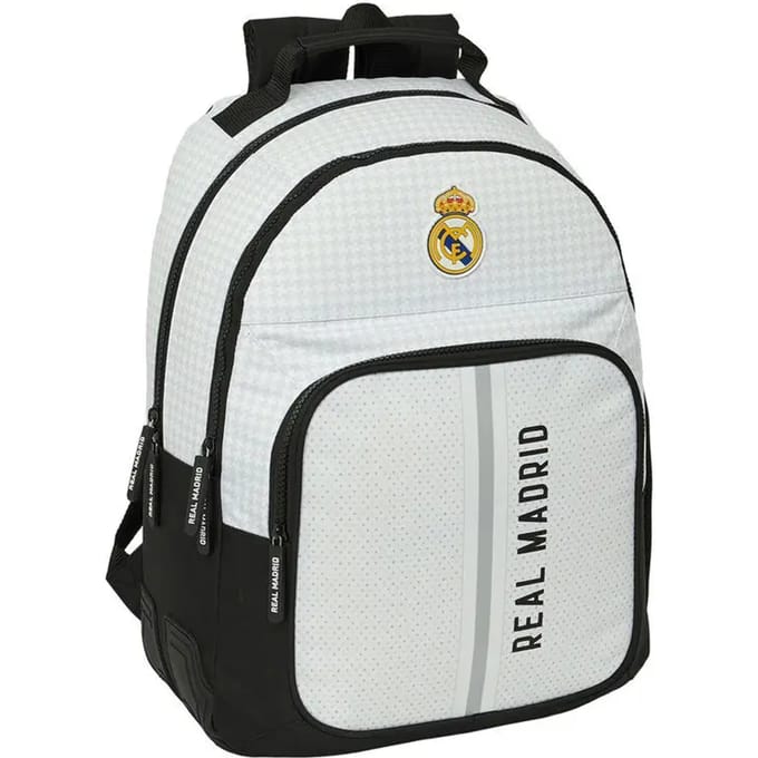 Real Madrid - Rugzak - 3 vakken - laptopvak - Wit