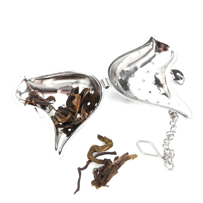 Roestvrij Staal Losse Thee Blad Infuser Bal Zeef Filter Diffuser Kruiden Specerijen Vogel Ketting