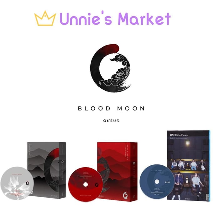 ONEUS [BLOOD MOON] 6e mini-album No poster,Random ver. black