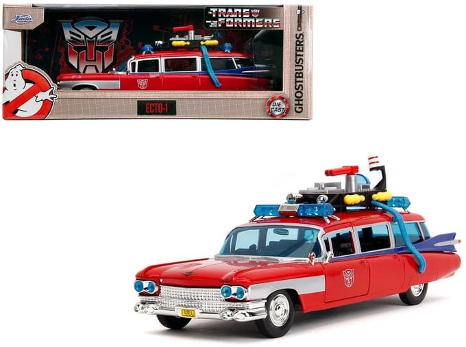 Jada Ghostbusters Ecto-1 - Transformers editie - 40th Anniversary - 1:24
