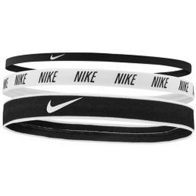 Nike Gemengde breedte hoofdbanden 3 Pakken (Zwart/Wit)