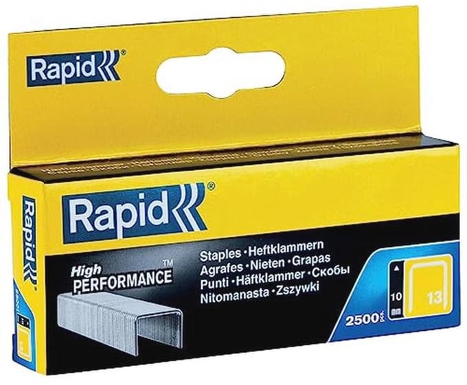 10mm Staples for Tackers - 2500 Thin Wire Staples for Wood and Canvas