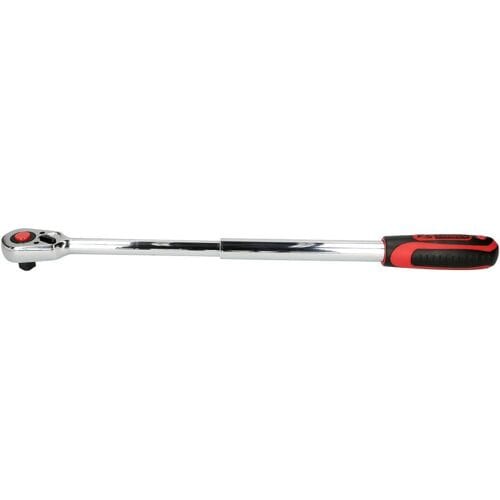 KS Tools CHROMEplus Serie - Telescoopratel - 1/2 inch - Chromen Afwerking - Snelontgrendelingsfunctie