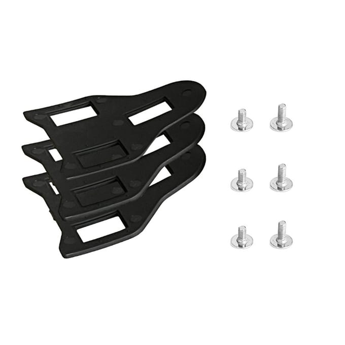 Racefiets Schoenplaatje Shim Kit, Schoenplaatje Afstandsset met M5 Schroeven voor SPD SL Schoenplaatjes, Beenlengte Verschil Correctie Zwart zwart