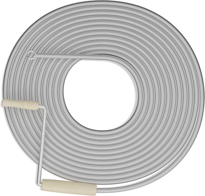 Thuys – Rioolontstopper – Ontstoppingsveer – Rioolveer – 17cm x 1000cm x 3cm – Zilver