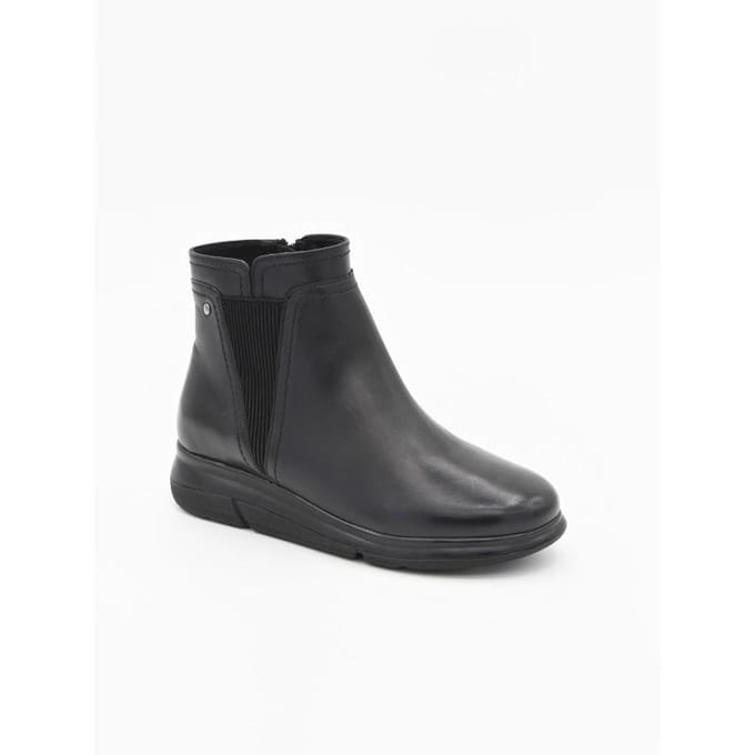 Purapiel Wedge Enkelboot Bro11 Zwart