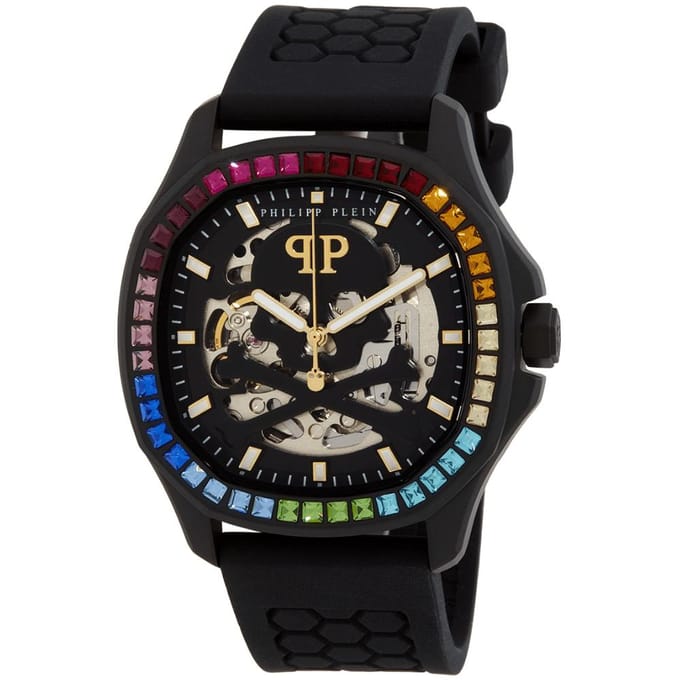 Philipp Plein PWRAA1023 $keleton $pectre Regenboog Herenhorloge black