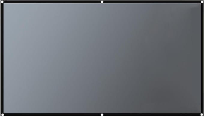 Projectiescherm - Filmdoek - Thuisbioscoop - Kreukbestendig 4K - 60-130 inch - Wit
