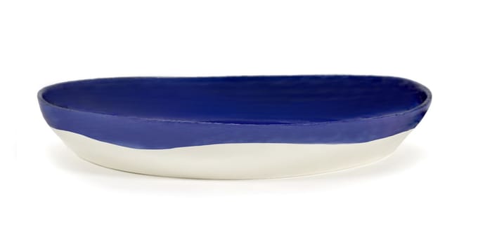 Serax Feast Dienblad M - blauw/ dot wit