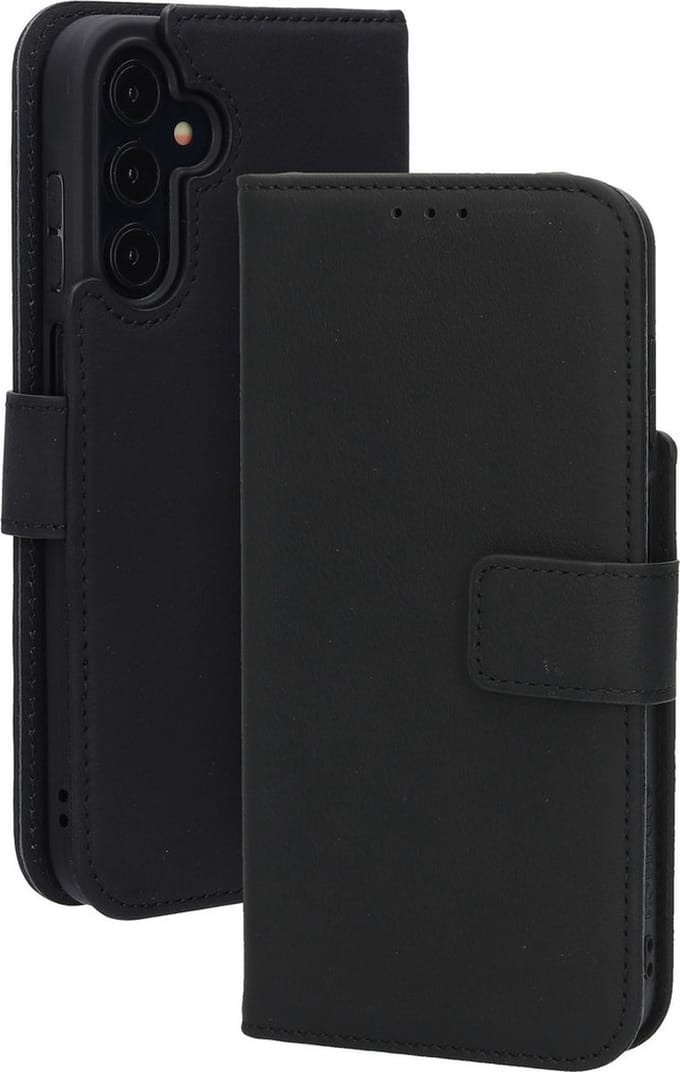 Mobiparts Leather Wallet Case geschikt voor Samsung Galaxy A15 - Zwart