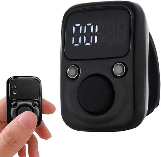 Digitale Teller - Handteller Clicker - Activiteiten Bijhouden - Waterdichte Technologie - Compact Formaat - Zwart