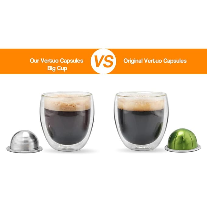 Roestvrijstalen Vulbare Koffiecapsules Herbruikbare Koffiecapsule Cup Filter zilver