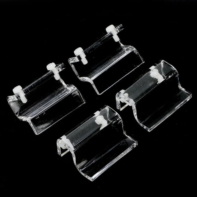 4 stuks glazen deksel acryl klemhouder steunklem accessoire voor aquarium black