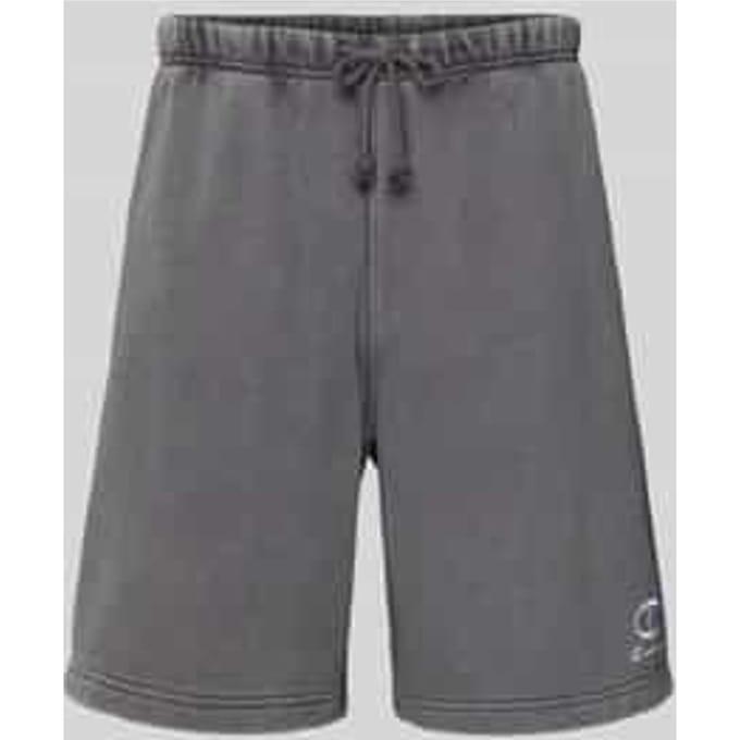Regular fit bermuda met labelstitching