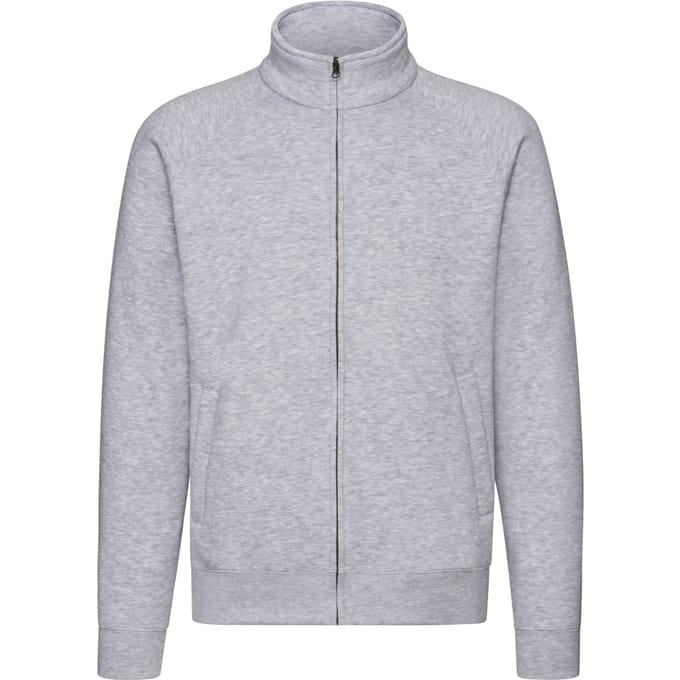 Fruit of the Loom Sweatjack Heren Premium (Heide Grijs)