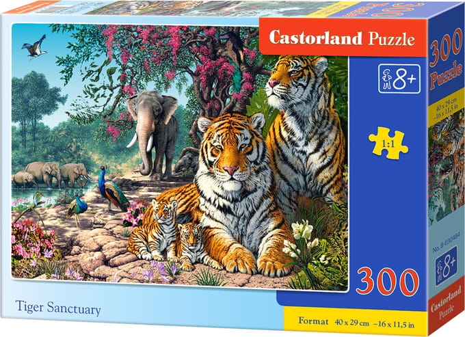 Castorland Tiger Sanctuary – Puzzel – 300 stukjes – Tijgers – Premium kwaliteit