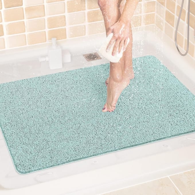 Douchemat Badmat - Antislipmat Vloermat - Veilig Douchen - Sneldrogend PVC - 61 x 81 cm - Groen