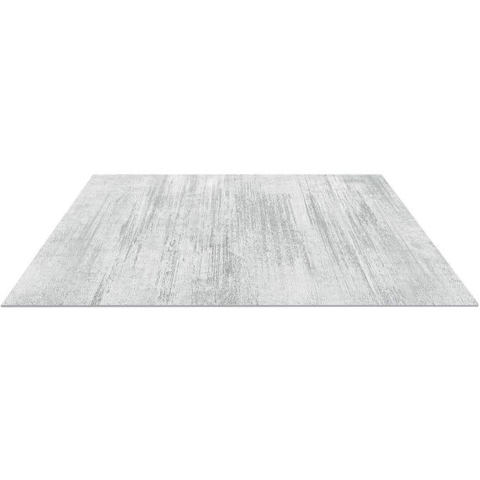 Groot Vloerkleed 10x14 ft Antislip en Scheurbestendig Vloermat Modern Grijs