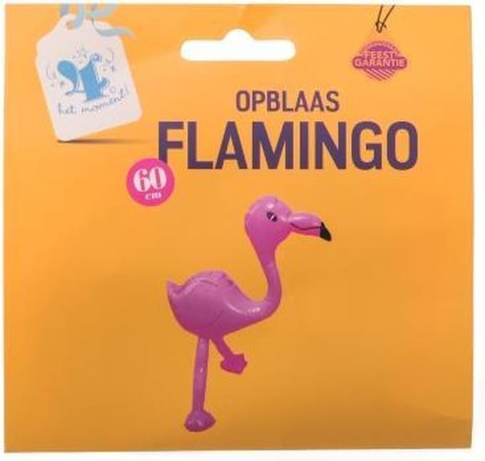 Opblaas Flamingo 60 cm