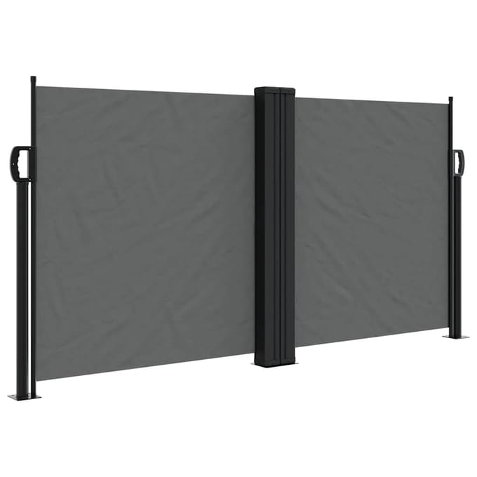 vidaXL - Windscherm - uittrekbaar - 120x600 - cm - antraciet