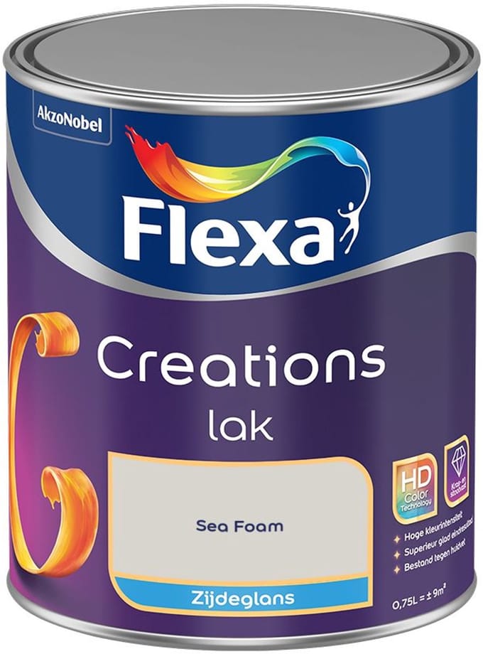 Flexa - Creations Lak Zijdeglans - Sea Foam - Mengverf - 750 Ml