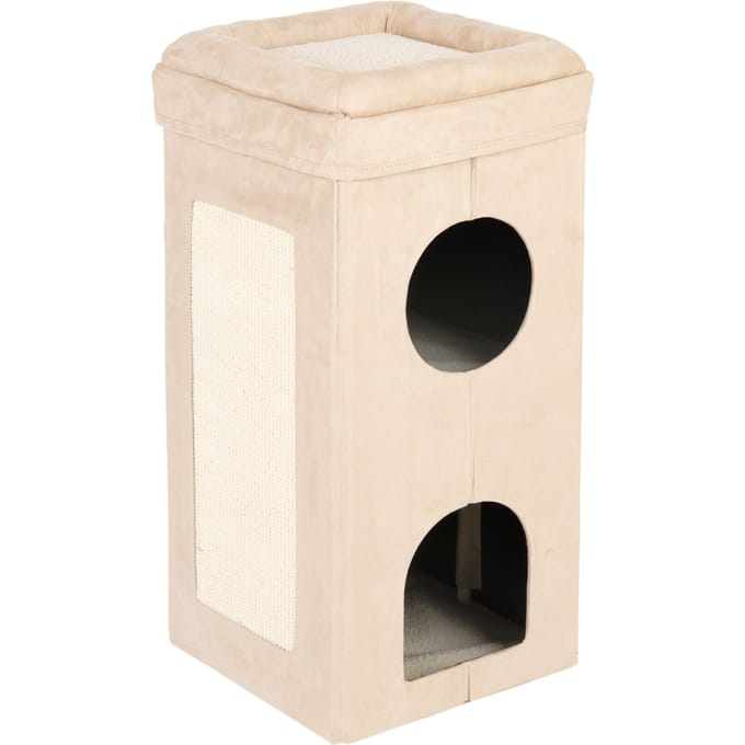 Soft'n Scratchy Krabtoren Opvouwbaar Beige/Wit H77 x L39 x B39 cm
