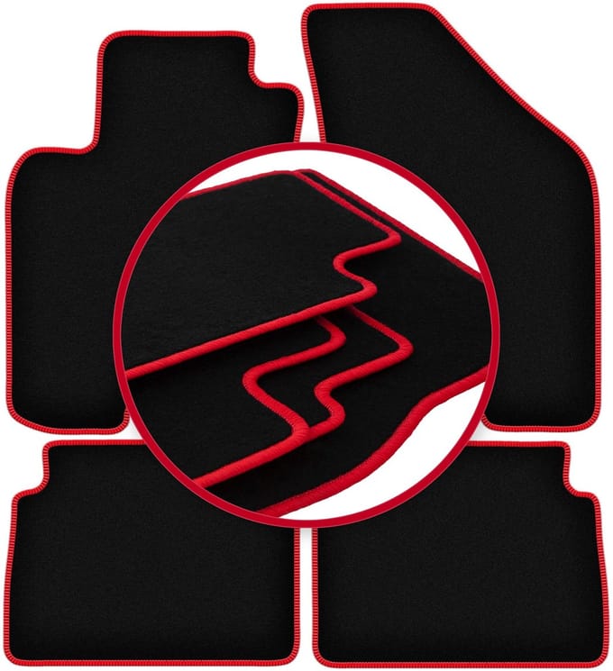 CARLUX-RED automatten voor: Daewoo Lanos sedan, hatchback (1997-2004)