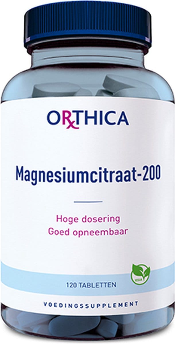 Orthica Magnesiumcitraat-200 - goed opneembaar - 120 tabletten
