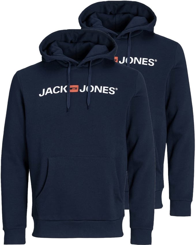 Jack & Jones Heren hoddie 2 pack Corp