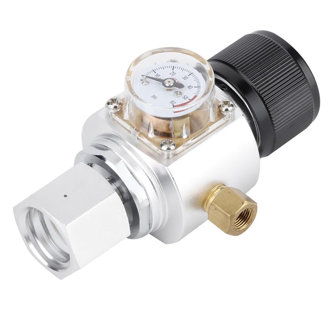 Mini CO2 Gasregelaar Sodawater Drukreduceerklep Adapter Sodafles Accessoire voor Homebrew white