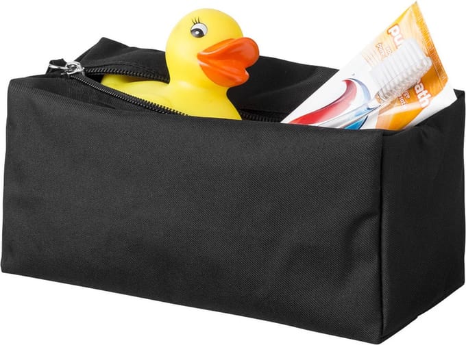Passage Sterke Toilettas/Make-uptas - 19 x 10 cm - Zwart