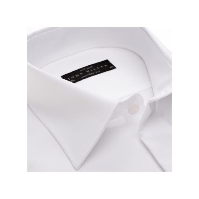 John Miller Overhemd Tailored Fit N Lange Mouw Overhemden Wit 5335588