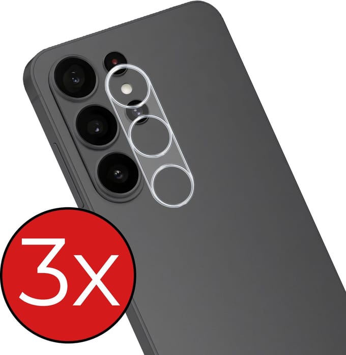 Camera Lens Protector - 3 Stuks - Geschikt voor Samsung Galaxy S26 Ultra - Camera Screenprotector - Beschermglas - Gehard Glas - Tempered Glass - Screen Protector