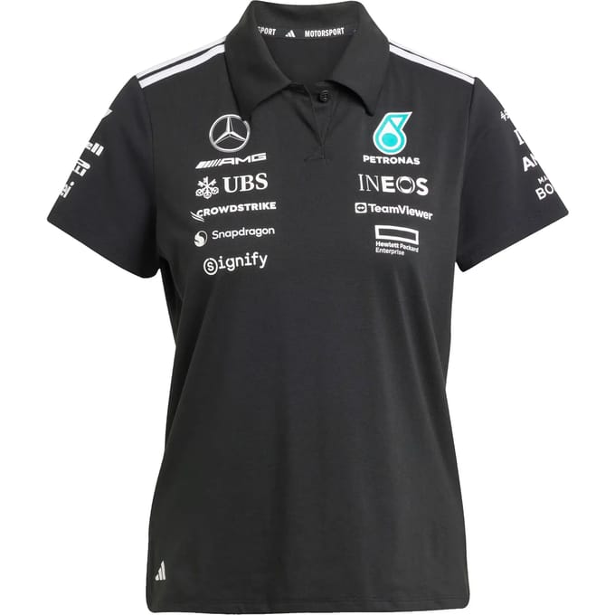 adidas Performance MERCEDES - AMG PETRONAS FORMULA ONE TEAM POLO - Dames - Zwart