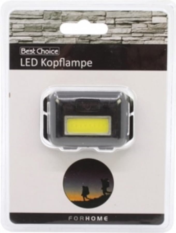 Hoofdlamp - LED - 2 lichtmodi - verstelbaar 5x4cm