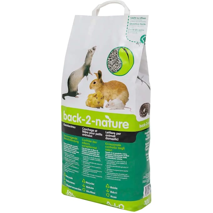 30 L Back-2-Nature Small Bodembedekking voor Knaagdier- en Konijnenkooien
