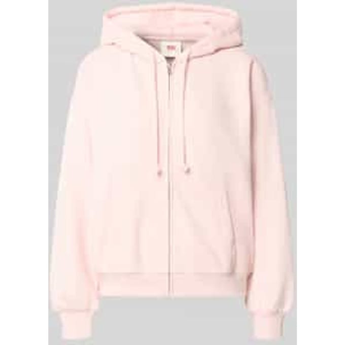 relaxed fit sweatjack van katoenmix