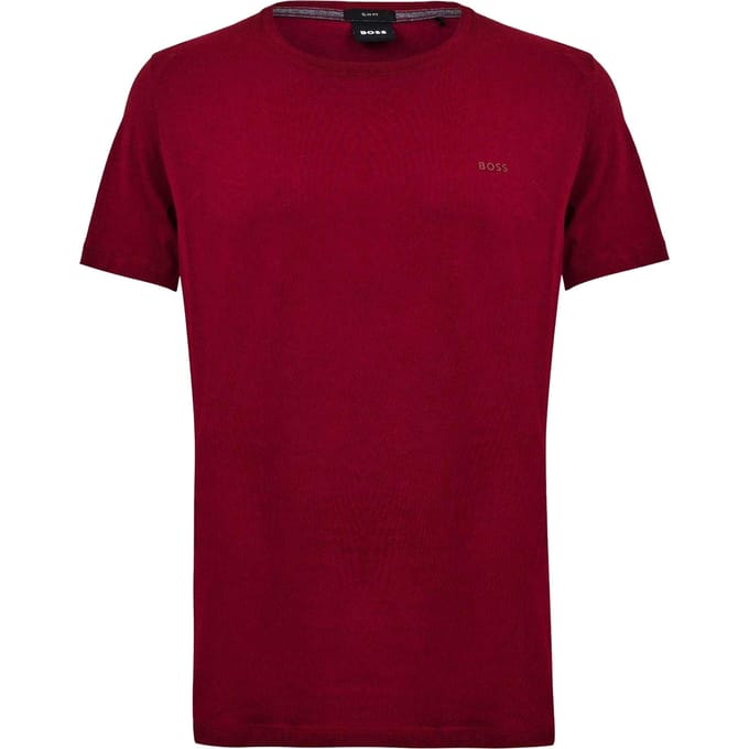 Boss Heren Tessler 33 Regular T-Shirt (Donkerrood)