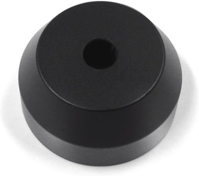 45 RPM Adapter voor 7 Inch Vinyl Record Solid Aluminium Record Adapter (zwart)