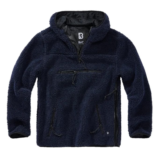 Brandit - Teddyfleece Worker Pullover Jas - L - Blauw