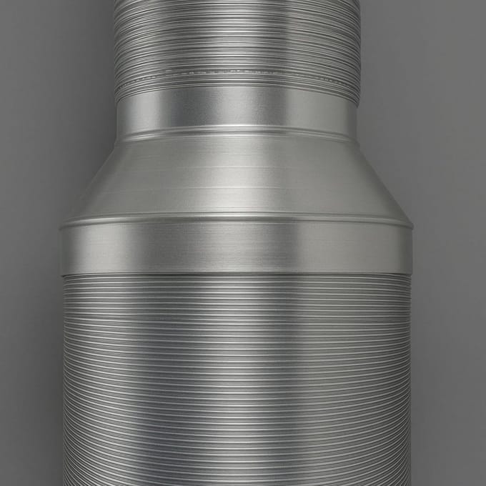 Verloopstuk Ventilator 100mm naar 160mm voor Afzuigslang en Airco | RVS Verbindingsstuk