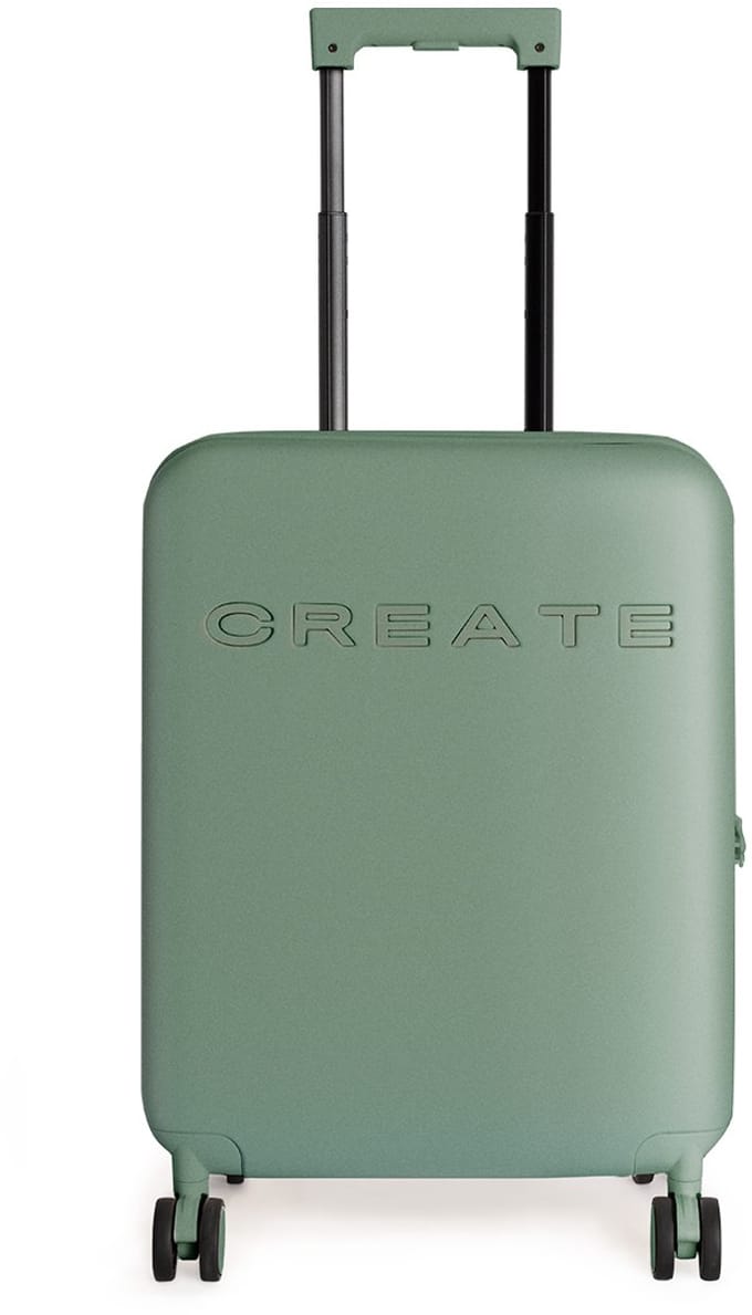 CREATE - Opvouwbare harde handbagagekoffer van polycarbonaat met TSA-slot en multidirectionele wielen - Sage - LUGGAGE STUDIO FOLDABLE