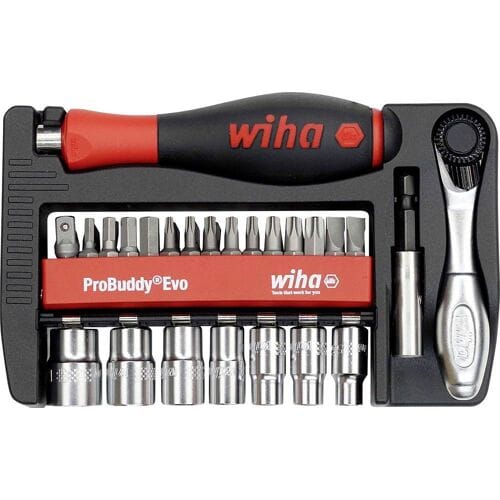 Wiha ProBuddy Evo 46960 Bit- en steeksleutelset 1/4