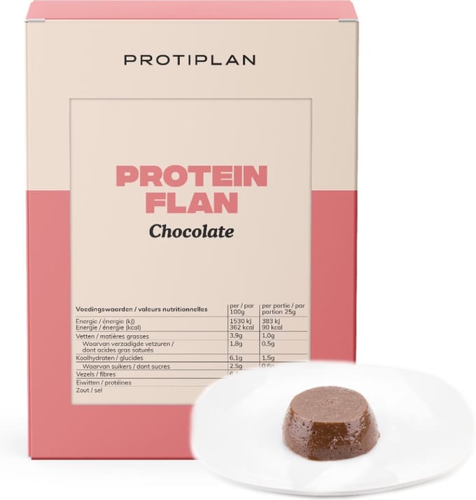 Protiplan - Chocolade Flan - 7 x 25 g - Koolhydraatarm dessert - Low carb snack